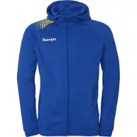 Kempa Ambition 28 Veste À Capuchon Hommes - Royal / Lime Yellow | Taille: L