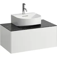 Laufen Tiroir sonar courant, 1 tiroir, pour lavabos à main montés en haut H816341, H816342, découpe centrale, H4054410341431