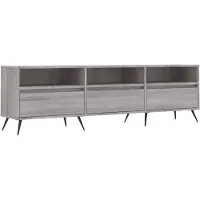 Syfax Meuble TV sonoma gris 150x30x44,5 cm bois d'ingénierie