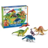 Learning Resources Grandes figures. Dinosaures. Lot de 2, 5 pièces.