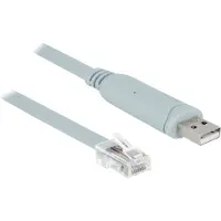 DeLOCK - Câble série - USB (M) pour RJ-45 (M) - 5 m - EIA-232 - gris