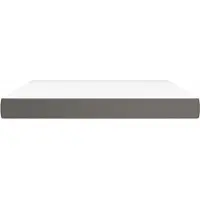 Syfax Matelas de lit à ressorts ensachés fermeté moyenne Gris 160x200x20cm Similicuir