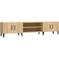 Syfax Meuble TV Chêne Sonoma 180x31,5x40 cm Bois d'ingénierie