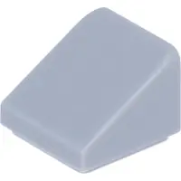 LEGO : 100x briques inclinées/boucles en gris clair