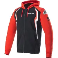 Alpinestars Sweat à capuche et fermeture éclair HONDA, (rouge/noir, taille L)