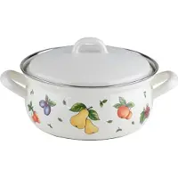 Riess Casserole avec couvercle Ø20cm 2,1L Fruit Garden émail
