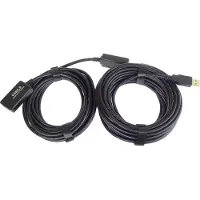 OEM Câble d'extension actif USB 2.0 10m, noir