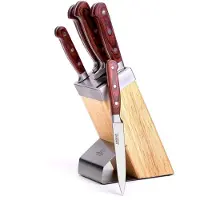 KINGHOFF Ensemble de Couteaux de Cuisine KH-3463 en Acier Inoxydable 6 Pièces