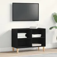 Prolenta Maison Exclusive - Meuble TV, dimensions 69,5 x 30 x 50 cm, finition noire imitation chêne, fabriqué en bois composite