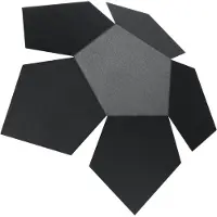 Sollux Applique PENTA noir 2xG9 8W acier 8x30x30cm