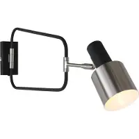 Anne Lighting - applique murale - Fjorgard - noir - métal - lampe de lit - E27 - 1699ZW