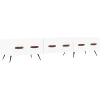 Syfax Meuble TV blanc 150x36x30 cm bois d'ingénierie