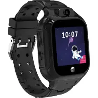 Forever , Montre intelligente pour enfants avec SIM WLAN Appel vidéo et GPS, Noir