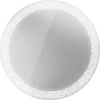 Duravit Happy D.2 Plus Miroirs ronds avec éclairage, version capteur, 900x900x47mm, blanc mat, HP7481S00000000