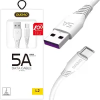 Dudao Câble Usb / Usb Type C 5A 2M Blanc (L2T 2M Blanc)