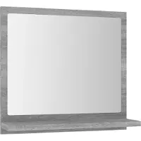 Syfax Miroir de bain Sonoma gris 40x10,5x37 cm Bois d'ingénierie