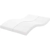 Syfax Matelas en mousse blanc 140x200 cm 7 zones dureté 20 ILD