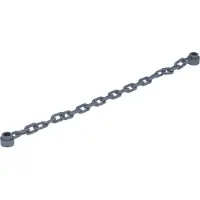 LEGO : 5x chaîne longue, gris foncé
