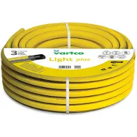 Vartco tuyau d'eau à 3 couches Tuyau d'arrosage de jardin Tuyau flexible en polyester tressé croisé résistant aux UV 25 Bar 1/2" 30m