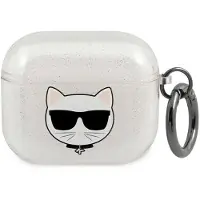 Karl Lagerfeld Kla3Uchgs Airpods 3Cover Srebrny/Silver Glitter Choupette