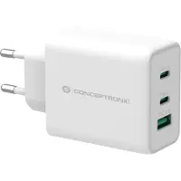Conceptronic Usb-a And Usb-c Wall Charger Clair