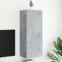Prolenta Maison Exclusive - Meuble TV gris béton 40,5x30x102 cm Matériau dérivé du bois