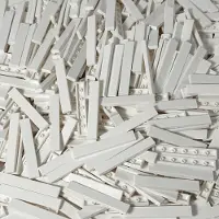 LEGO 1x6 Carreaux Blancs - 6636 NOUVEAU ! Quantité 50x