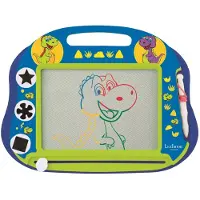 Lexibook Ardoise magnétique pour enfants - - Dinosaure - Multicolore - Effaçable - Avec tampons magnétiques