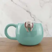 Winkee - Pet Friends Tasse à café Lapin I La mignonne tasse à café & tasse à thé en grand I Cute Coffee Mug I Grande tasse env. 350 ml