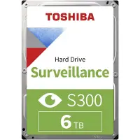 Toshiba S300 Surveillance - Disque dur - 6TB - interne - 3.5" (8,9 cm) - SATA 6Gb/s - 5400 tours/minute - mémoire tampon : 256 Mo (HDWT860UZSVA)