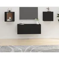 Prolenta Maison Exclusive - Meubles TV 2 pièces Noir 40x34,5x40 cm