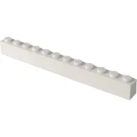 LEGO 1x12 Briques hautes Blanc - 6112 NOUVEAU ! Quantité 100x