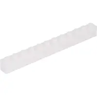 LEGO 50 pièces 6112 Brick 1x12 Part Basic Bricks 50 White