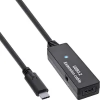 InLine Rallonge active USB 3.2 Gen.1, USB-C mâle à USB-C femelle, 5m