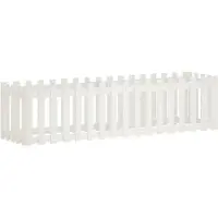 Syfax Lit surélevé de jardin design de clôture 200x50x50cm pin massif