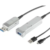 S-Impuls USB forlængerkabel optisk 5Gbps - 20m
