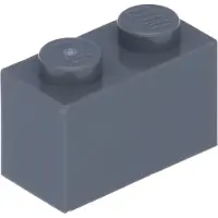 LEGO 50 pièces 3004 Brick 1x2 Part Basic Bricks 50 Gris foncé