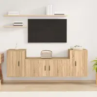 Prolenta Maison Exclusive - Ensemble de 3 meubles TV en aggloméré chêne Sonoma
