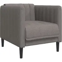 vidaXL Fauteuil Taupe Tissu