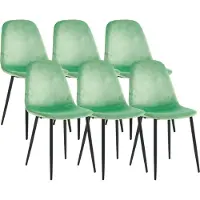 VCM Chaises de salle à manger 6s | Chaise de cuisine scandinave rembourrée | Dimensions env. H. 83 x W. 54 x D. 59 cm | Dossier confortable | Chaise à manger - Fiolo