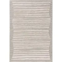 Benuta tapis intérieur & extérieur Flora Gris 240x350 cm tapis de salon tapis d’extérieur rectangulaire motif poil ras