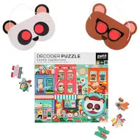 Petit Collage Puzzle Décodeur Quartier sympathique - Jouet éducatif
