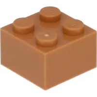 LEGO 2x2 brique 3003 - 50 pièces Nougat moyen