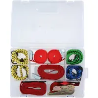 Dunlop Tie Down&bungee Cord Set 8 Units Clair