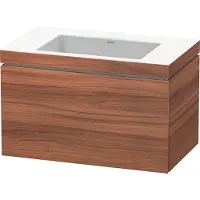 Duravit L-Cube c-bonded Ensemble suspendu, 1 tiroir, sans trop-plein, sans trou pour robinetterie, 800x500x480mm, LC6917N7979