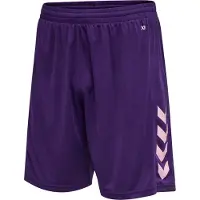 Hummel Pantalon de sport aubergine / blanc