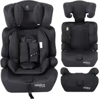 Arebos FableKids MIKA Siège auto noir | 76-150 cm | A partir de 15 mois | ECE R129/03