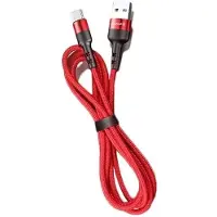 Usams Kabel Pleciony U26 Usb-C 1M1Szt. For Set 3A Fast Charging Czerwony/Red Sj313Tc02 (Us-Sj313)
