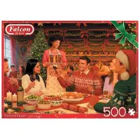 Jumbo Spiele Falcon Festive Feast, puzzle, puzzle pour adultes, jeu de puzzle, 500 pièces, 11345