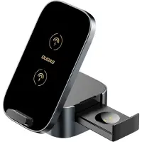 Dudao A11Pro+ Chargeur inductif 15W 3W1 pour téléphone / Smartwatch / écouteurs - Noir